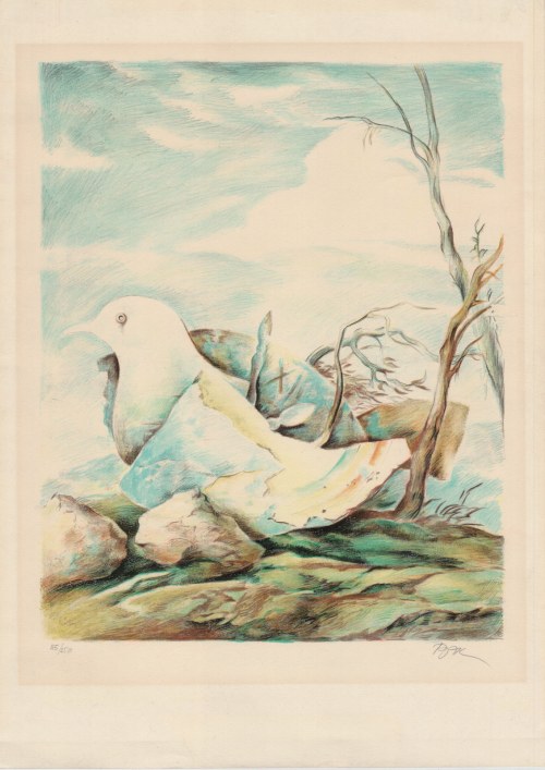 Vogel/Stillleben / Bird/nathyurmort, Samuel Bak