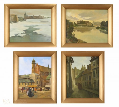 "Kraków - zestaw czterech prac", Włodzimierz Karcz