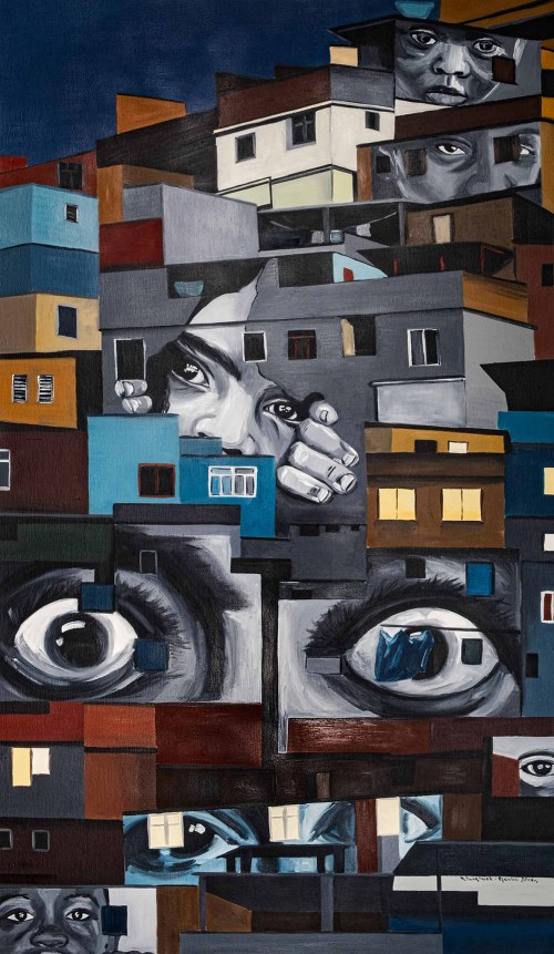 bez tytułu (Ściany mają oczy), 2016, Klaudia Świątczak-Pjanka