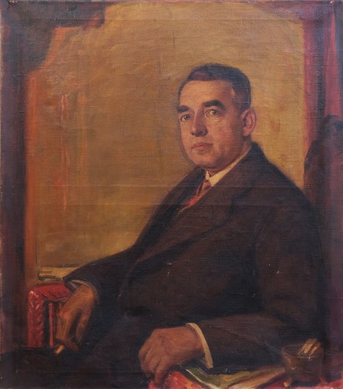 Portret mężczyzny z papierosem, Stanisław Korzeniewski