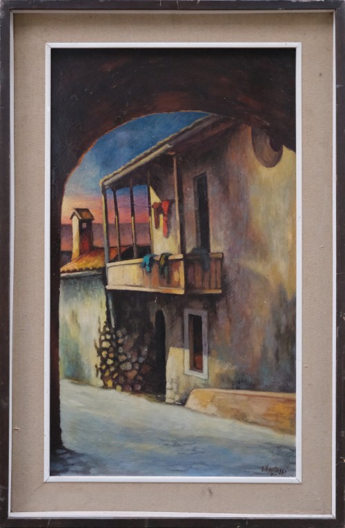 Zaułek w Aviano, 1970 r., Guideo Bertossi
