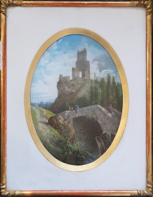 Pejzaż romantyczny, ok 1900 r., Julius de Jaegher