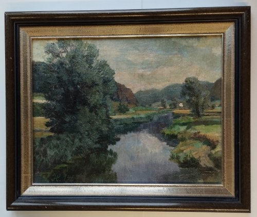 1947, Pejzaż ze Starym Młynem W Okolicach Kipfenberg