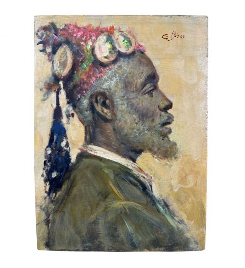 Portret orientalnego mężczyzny, NIEZNANY SYGNATUR
