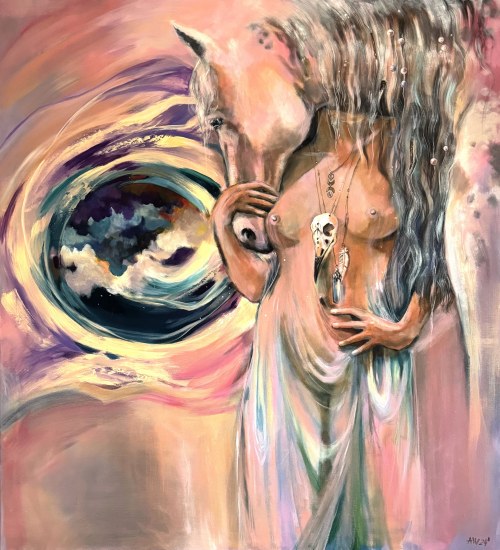 CZUŁA PRZEWODNICZKA, 110 x 130 cm, Aleksandra Wiśniewska