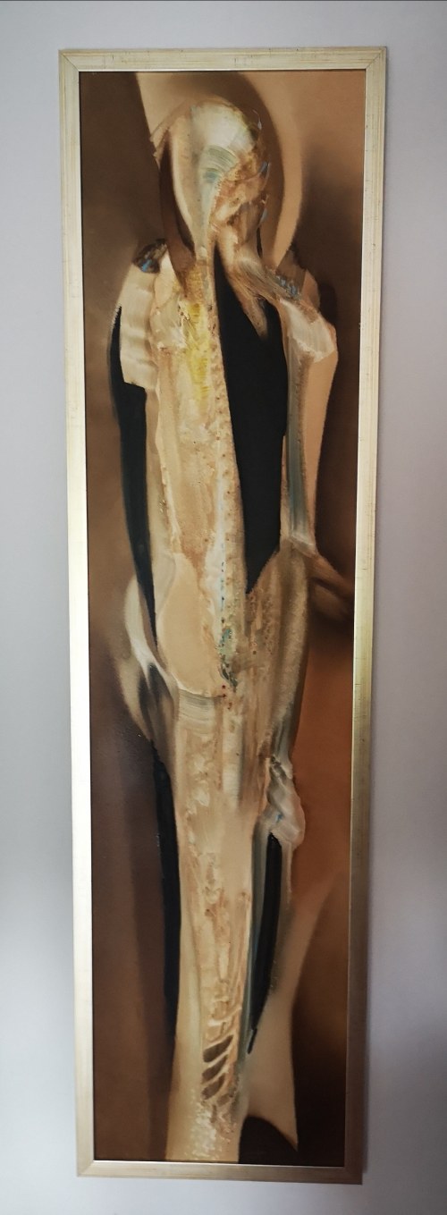 FIGURA NIOSĄCA CIEŃ, 120 x 30 cm, Grzegorz Stec