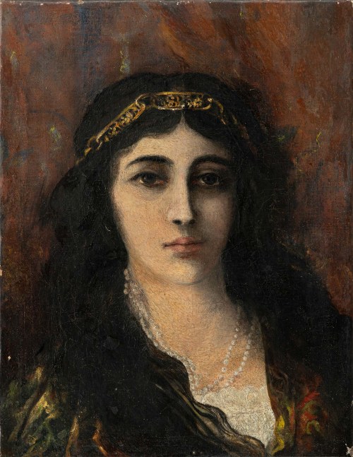 Portret młodej Żydówki;, Wacław Koniuszko