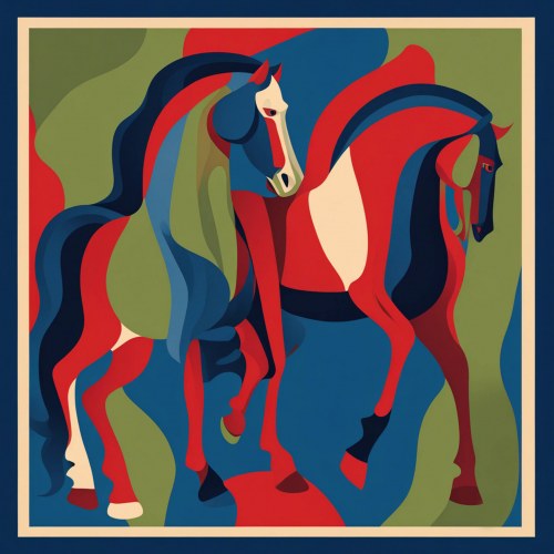 Horse duo, 2024, Three Art