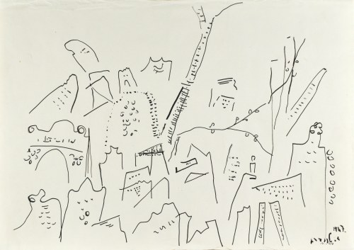 Kompozycja, 1947, David Lan-Bar