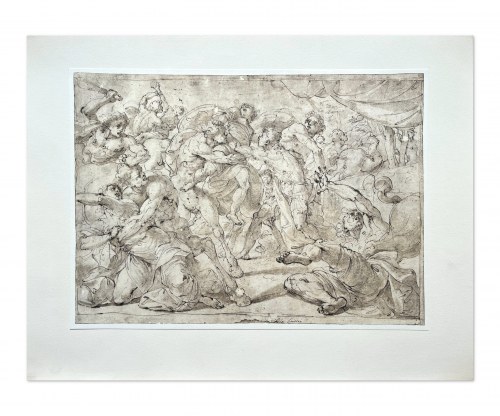 Battle between lapiths and centaurs, Ubaldo Gandolfi