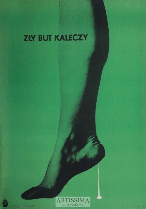 Plakat Zły but kaleczy, Władysław Przystański
