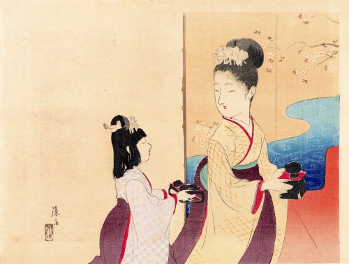 Festiwal lalek (Hina Matsuri), Japonia, 1903 r., Tomioka Eisen