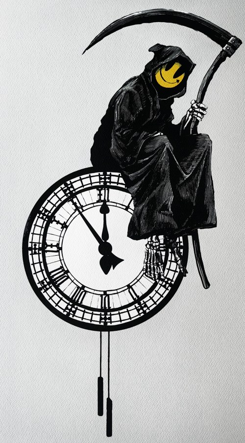 Banksy (ur.1974), Uśmiechnięty Żniwiarz, Banksy