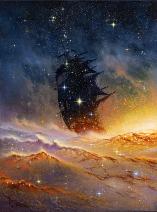 Sailing through the stars, 2024, Marek Rużyk