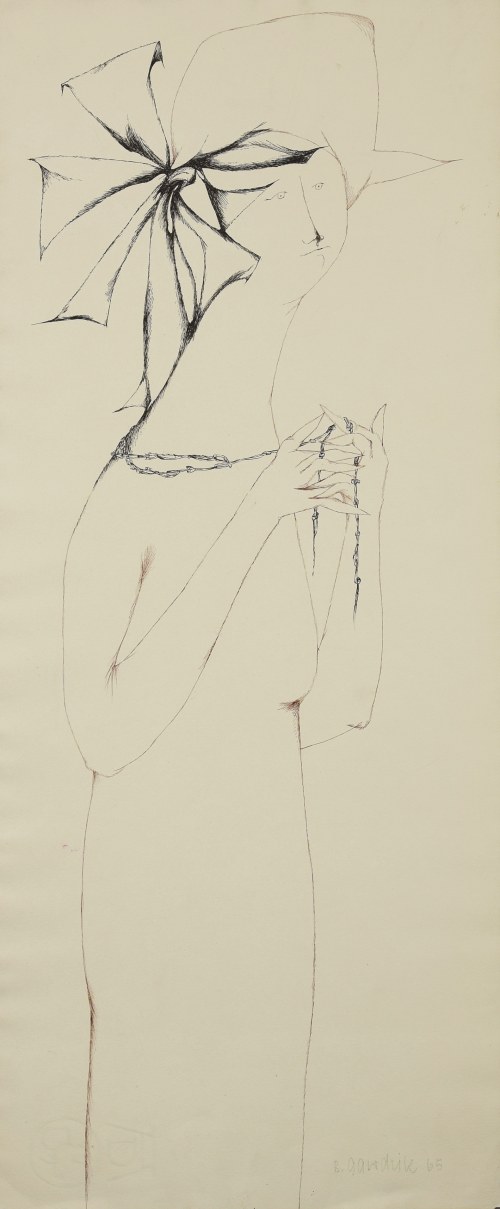 Portret kobiety, 1965, Barbara Gawdzik-Brzozowska