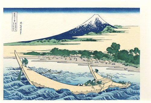 wyd. Yuyudo, Zatoka Tago w pobliżu Ejiri na Tokaido, okres Showa (między 1960 a 1972 r.), Katsushika Hokusai
