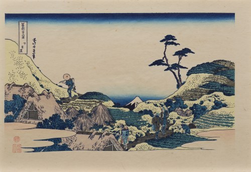 wyd. Yuyudo, Widok z Dolnego Meguro, okres Showa (między 1960 a 1972 r.), Katsushika Hokusai