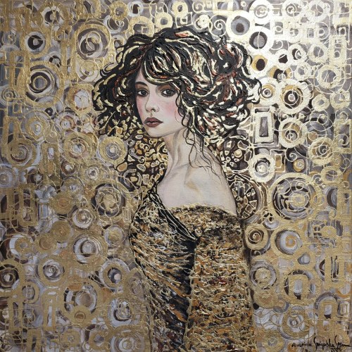 Bogini złotego ornamentu z cyklu Kobiety Klimta, Mariola Świgulska
