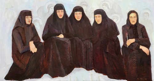 Portret na jasnym tle, 2025, Julia Detczenja