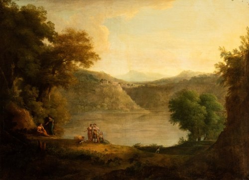 Pejzaż z postaciami nad jeziorem, Claude Lorrain
