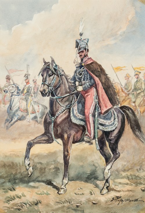 "Książę Józef Poniatowski na koniu", Stefan Pajączkowski