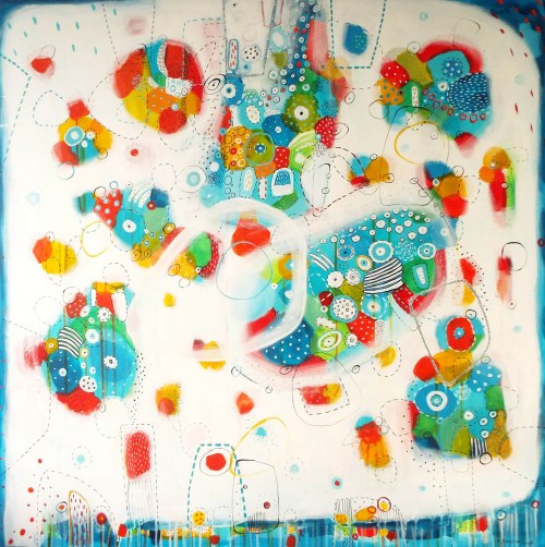 Kolorowe przestrzenie II, 2018, Marlena Rakoczy