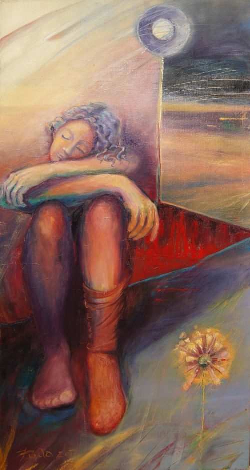 Dziewczyna w czerwonym pudełku, 2013, Iwona Duda