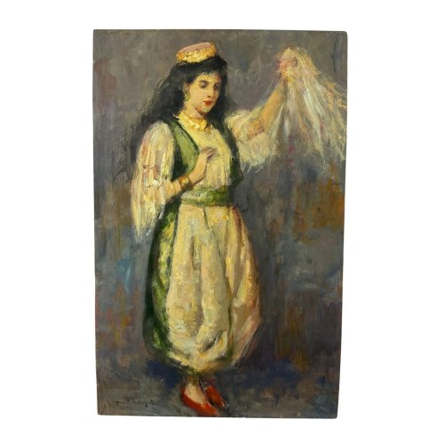 Portret orientalnej kobiety, NIEZNANY SYGNATUR