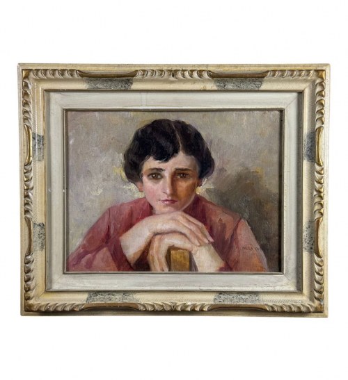 Portret kobiety - Angela Carugati (1881-1977), Angela Carugati