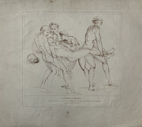 Śmierć Adonisa (tyt. oryg.: „La mort d’Adonis”), ok. 1729-1740, Rafael Santi