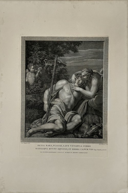 Zakochana Diana (tyt. oryg.: „Retia Rara, Plagae, Lato Venabula...”), ok. 1800, Annibale Carracci