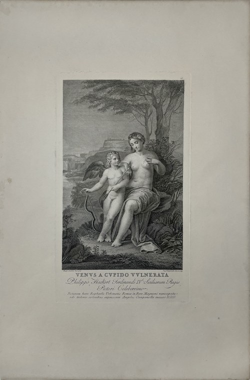 Wenus raniona w serce przez Amora (tyt. oryg.: „Venus a Cupido Vulnerata”), ok.1800, Rafael Santi