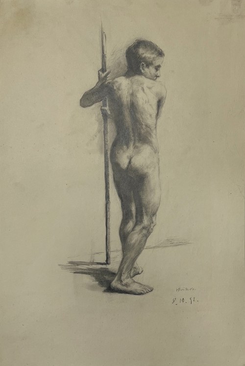 Młodzieniec z dzidą, 1892, Hans Fritsch