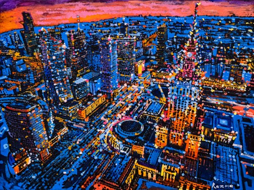 Warszawa nocą, 2025, David Razma