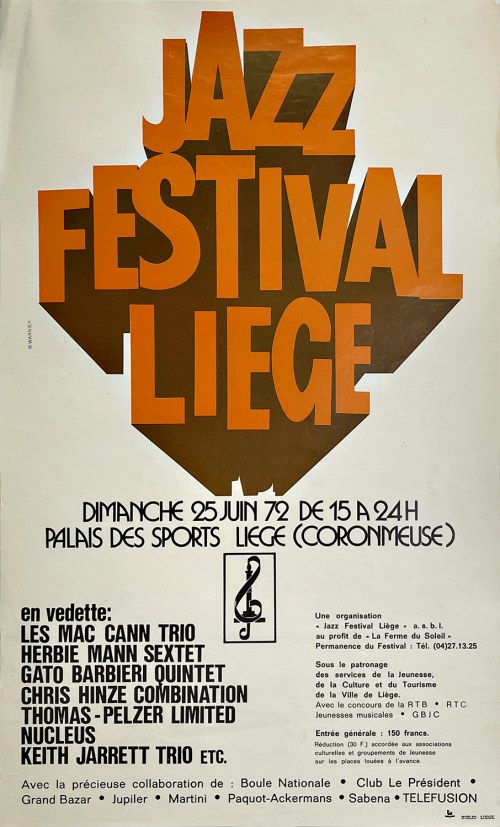 Jazz Festival Liege, 72, W.Warnier