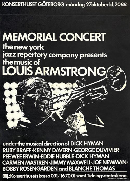 Goteborg, 1975, Memorial Concert The Music Of Louis Armstrong