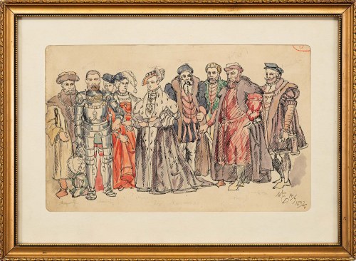 Ubiory w Polsce 1200-1795: Magnaci 1548-1572 według Jana Matejki, 1892, Walery Eljasz Radzikowski