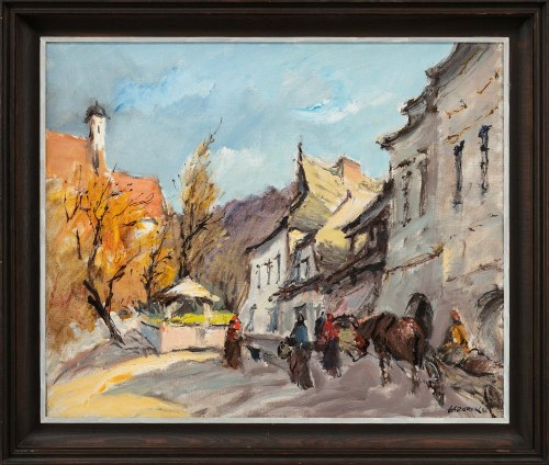Rynek w Kazimierzu, 1986, Stanisław Łazorek