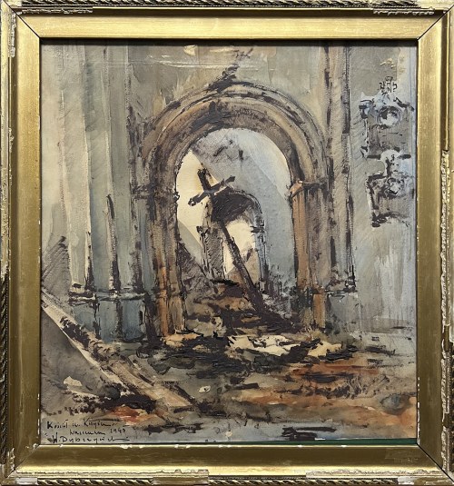 Kościół św. Krzyża, Warszawa 1945, W. Dybczyński