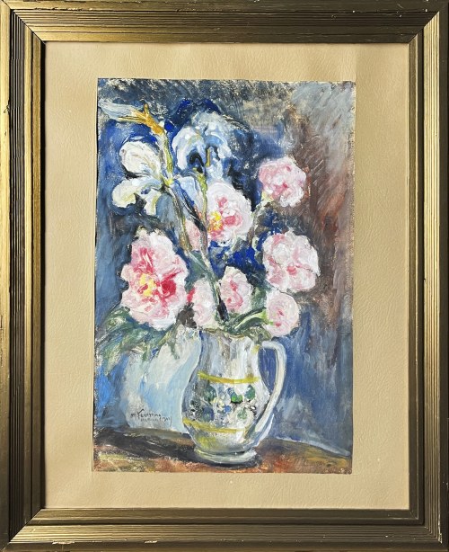 Kwiaty w wazonie, 1940, Maksymilian Feuerring