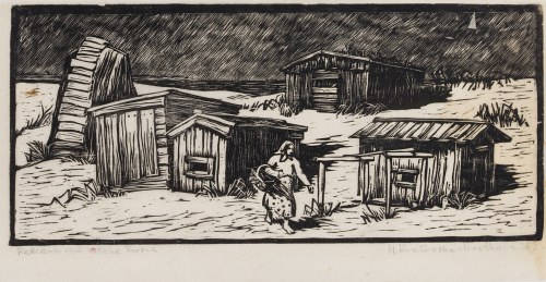 Wędzarnia nad zatoką pucką, 1936, Knotowa Helena