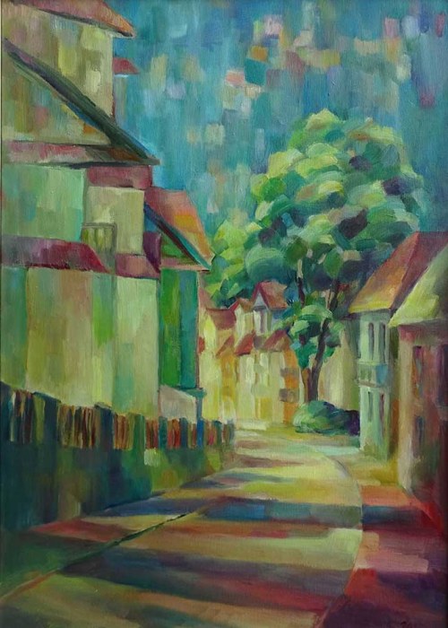 1959, Upalny dzień - Uliczka, 2015, Urszula Figiel