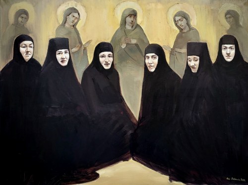 Portret na zlotym tle, 2025, Julia Detczenja