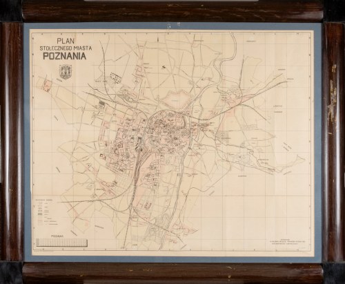 Plan Stołecznego Miasta Poznania, 1929, Mapa Poznania