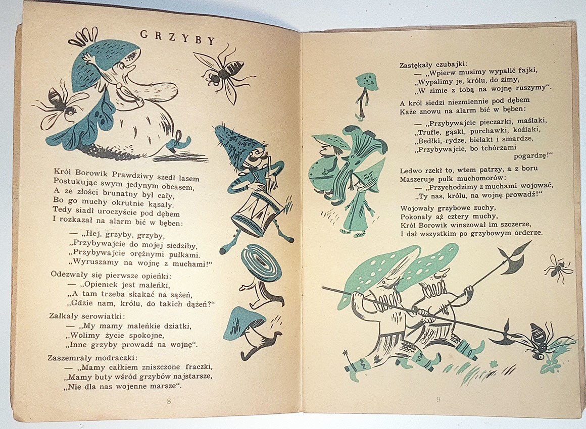 Na Wyspach Bergamutach Wiersz Tekst BRZECHWA - NA WYSPACH BERGAMUTACH wyd. I 1948r. ilustr. Szancer