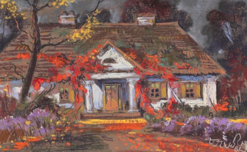 "Dworek w jesiennym pejzażu", Wiktor Zin