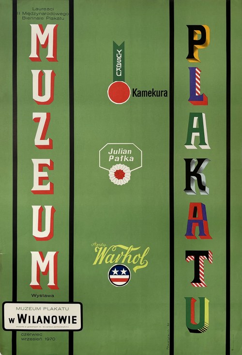 Muzeum Plakatu 1970, proj. Henryk TOMASZEWSKI (1914-2005), Laureaci II Międzynarodowego Biennale Plakatu