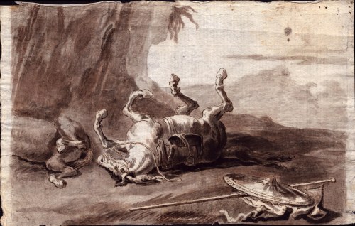 Dwa konie poległe w bitwie, Giovanni Domenico Tiepolo