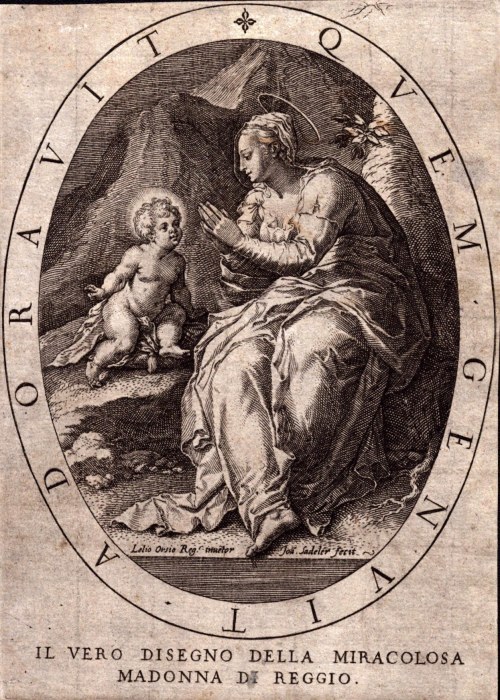 Madonna z Reggio, według Lelio Orsi, Jean Sadeler