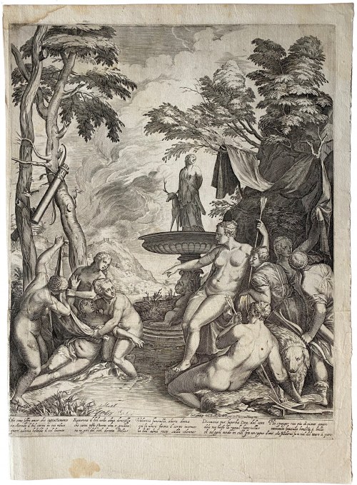 Diana i Callisto, według Tycjana, Matthäus Greuter